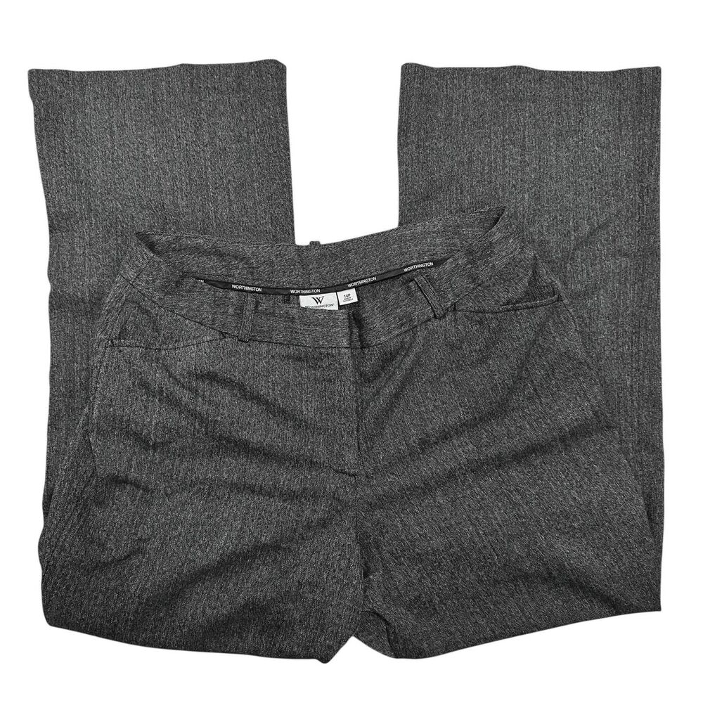 Worthington Modern Fit Dark Charcoal Black Size 14P Petite Slacks Pants
